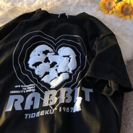 Bunny Love T-shirt Met Korte Mouwen