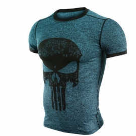 Hardloopshirt Heren T-shirt Compressieshirts Met Korte Mouwen Gym T-shirt Fitness Sportshirt