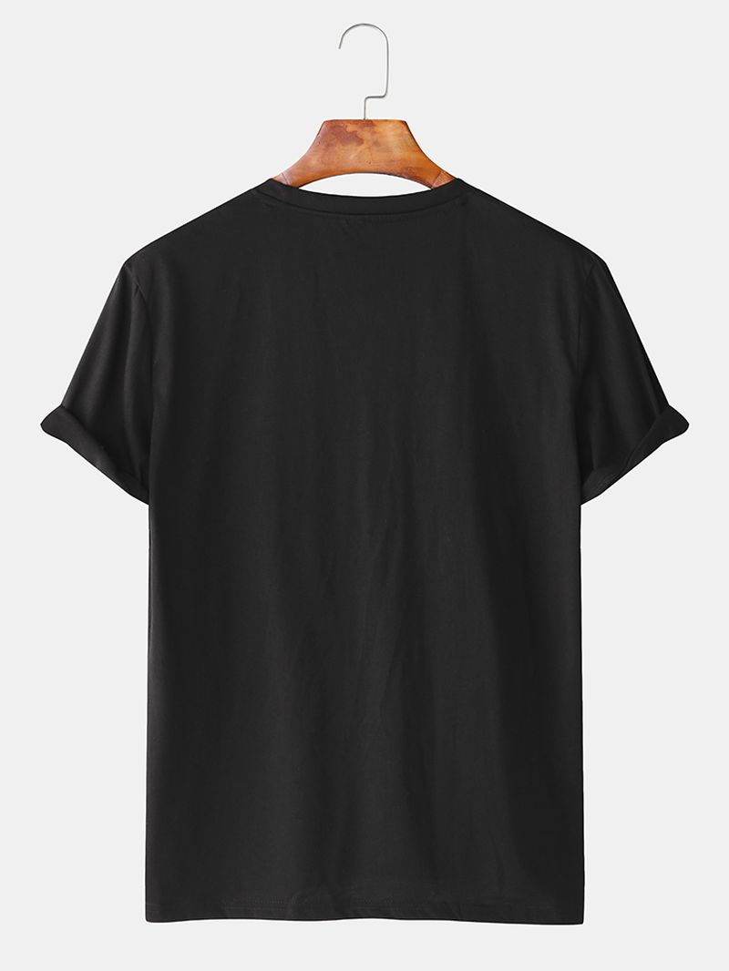 Heren Sun & Planet Grafische Bedrukte Dagelijkse Casual T-shirts Met Korte Mouwen