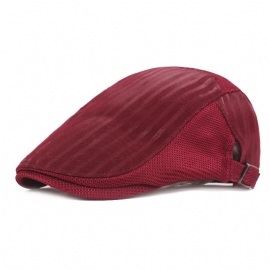 Cap Voor Heren Ventilatie Mesh Capuchon Youth Stripe Forward Hat Dameszonweringbaret