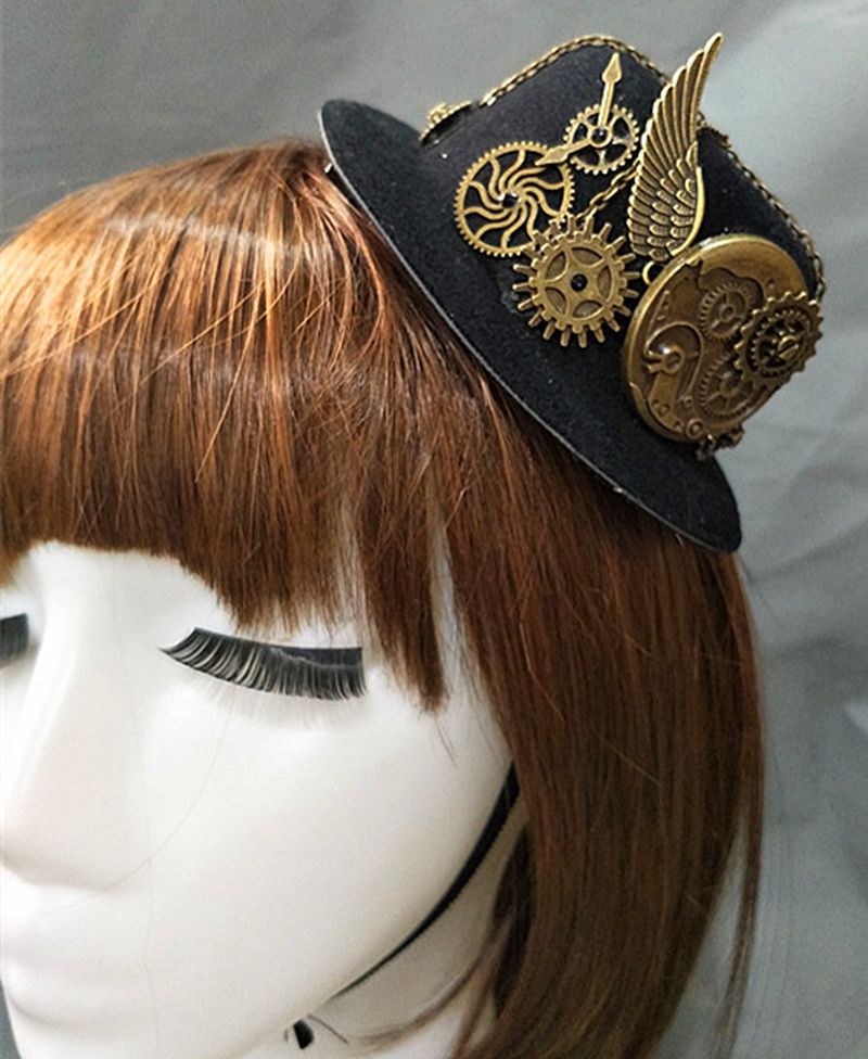 Feestshow Decoratie Hoed Steampunk Hoed Retro Lolita Accessoires Gear Gay