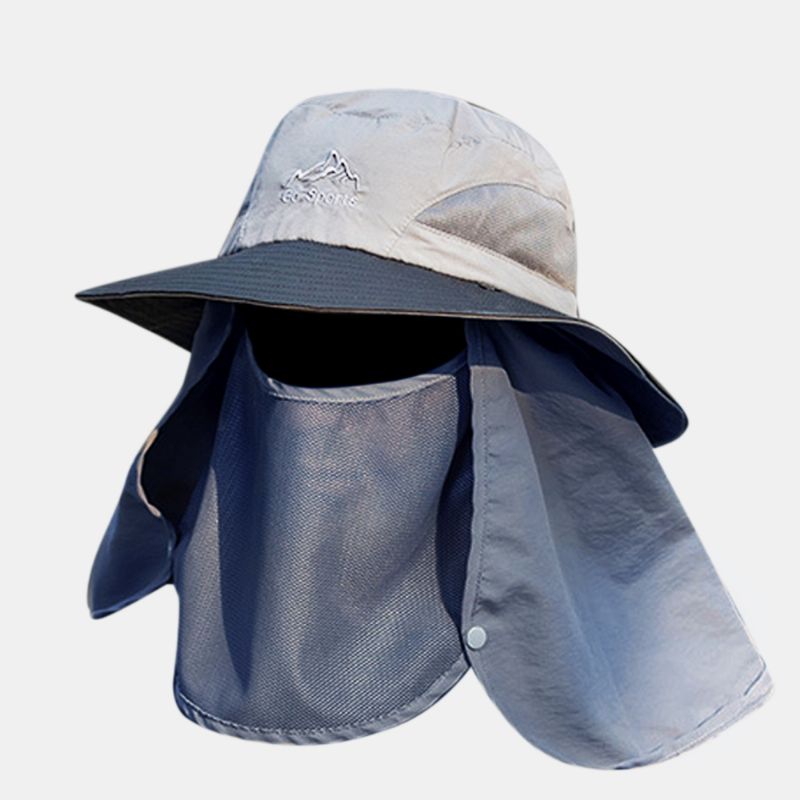 Heren Outdoor Hinking Hat Zomerbescherming Cover Gezicht Vizier Outdoor Fishing Hat
