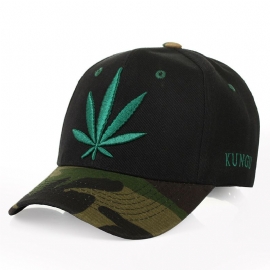 Simple Green Maple Leaf Hennepblad Caps Heren En Dames Baseball Caps Winkelen