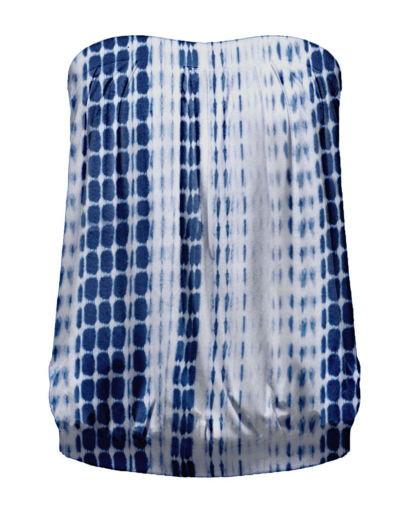 Dames Tube Tops Tie Dye Solid Print Strapless Mouwloze Shirts Tank Tops