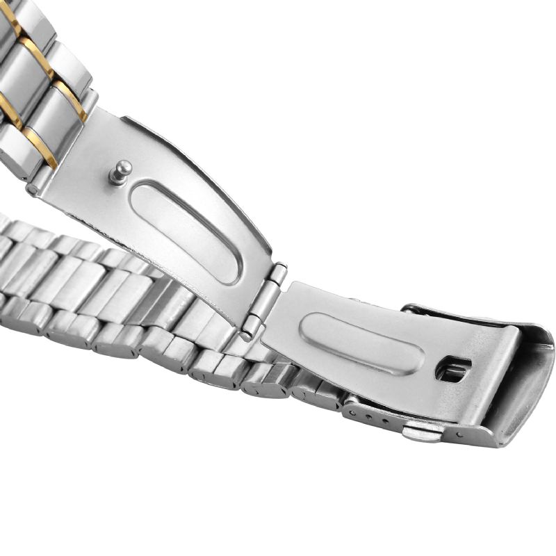 Zakelijk Skelet Wijzerplaat Stalen Band Waterdicht Heren Automatisch Mechanisch Horloge Polshorloge