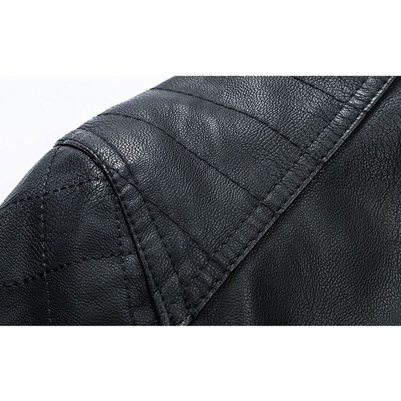 Heren Spliced Texture Label Zip Pockets Hooded Drawstring Jassen