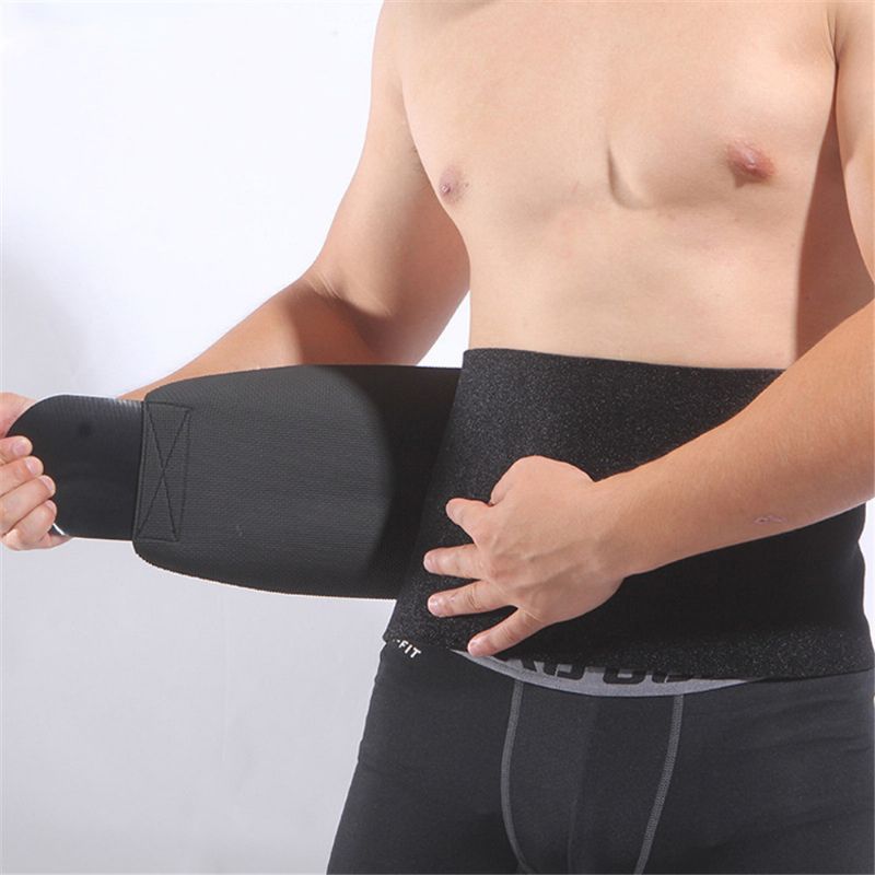 Heren Hoge Elasticiteit Bescherming Verstelbare Taille Ademend Sport Kracht Ondersteuning Riem