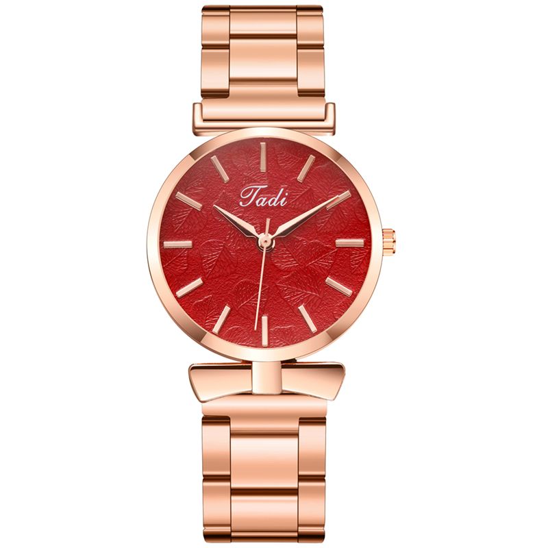 Elegant Design Geen Nummer Wijzerplaat Casual Dames Polshorloge Rose Gouden Kast Volledig Quartz Horloge