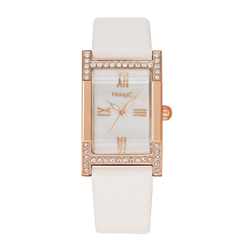 Mode Casual Elegante Strass Decoratie Lichtgevende Display Leven Waterdicht Dames Quartz Horloge