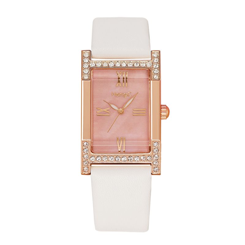 Mode Casual Elegante Strass Decoratie Lichtgevende Display Leven Waterdicht Dames Quartz Horloge