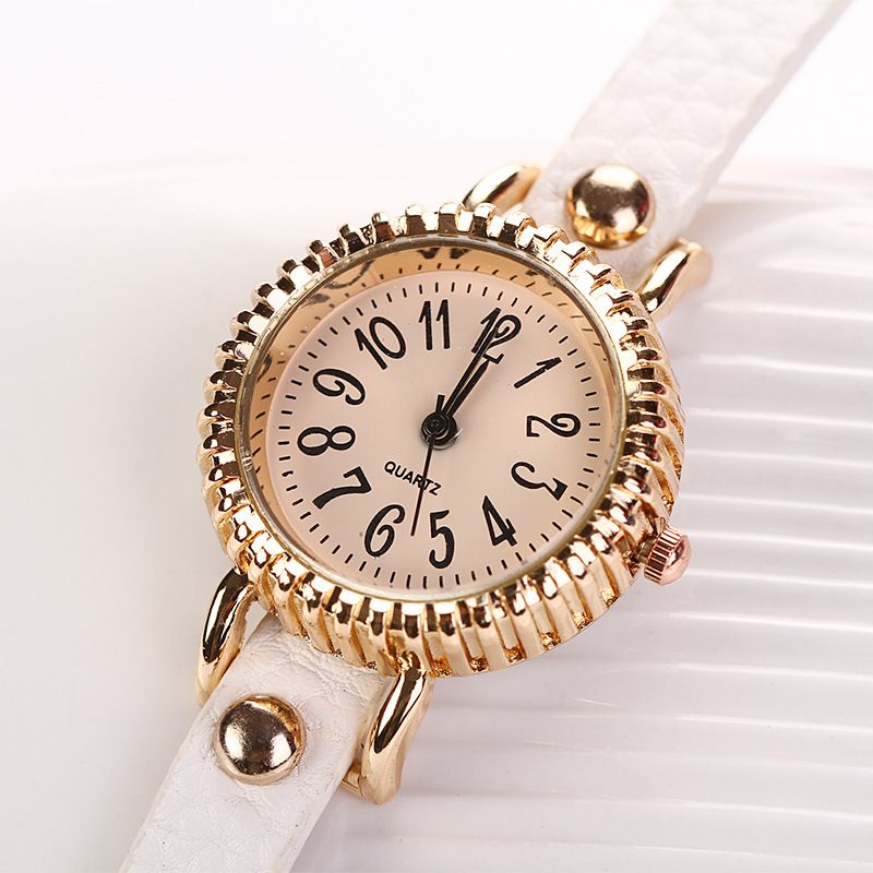 Mode Drie Parel Dames Horloge Dames Jurk Horloge Armband Quartz Horloge