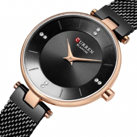 Ultradunne Wijzerplaat Elegant Design Dameshorloge Volledig Stalen Quartz Horloge