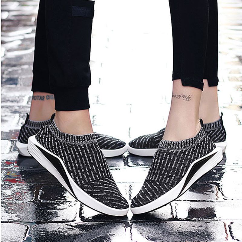 Dames Ademende Slip-on Soft Mesh Sport Running Outdoor Shoes