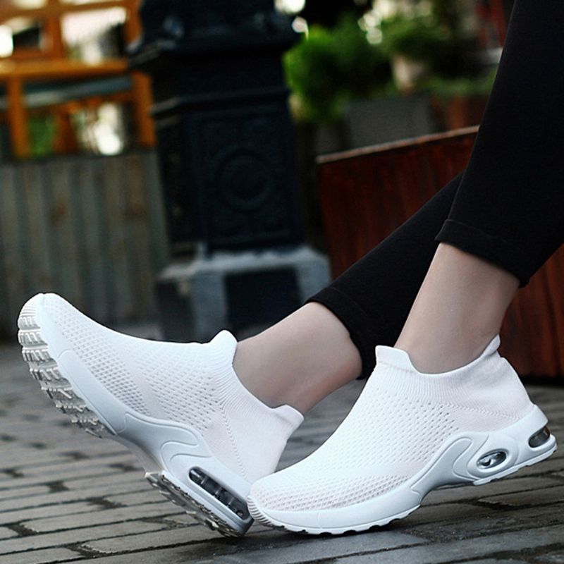 Dames Lichte Mesh Lopen Casual Slip-on Sneakers