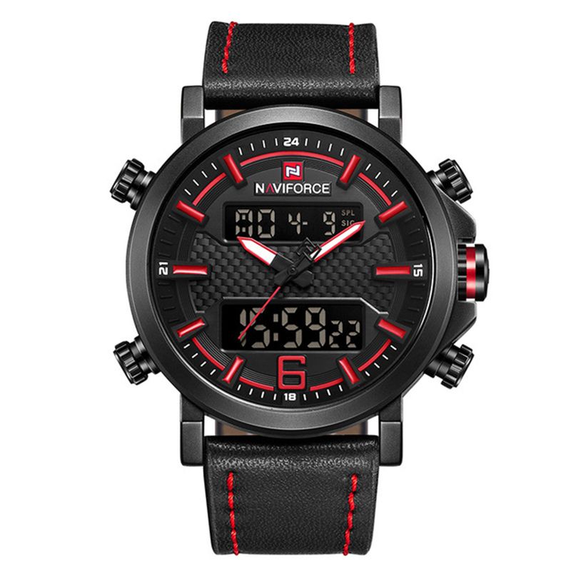 Dual Display Digitaal Horloge Lichtgevende Display Alarm Kalender Outdoor Sport Horloge