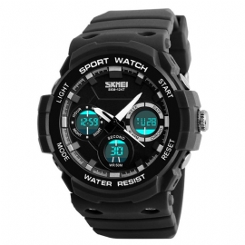 Dual Display Digitale Horloge Heren Lichtgevende Chronograaf Alarm Horloge Outdoor Sport Horloge