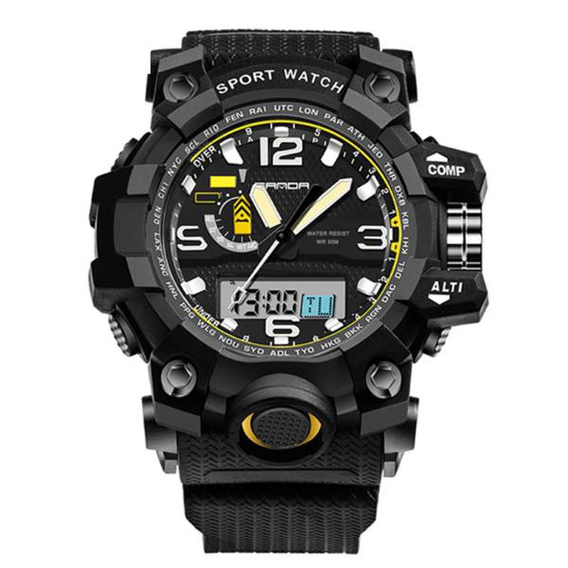 Mode Led-display Herenhorloge 30m Waterdicht Sport Digitaal Horloge