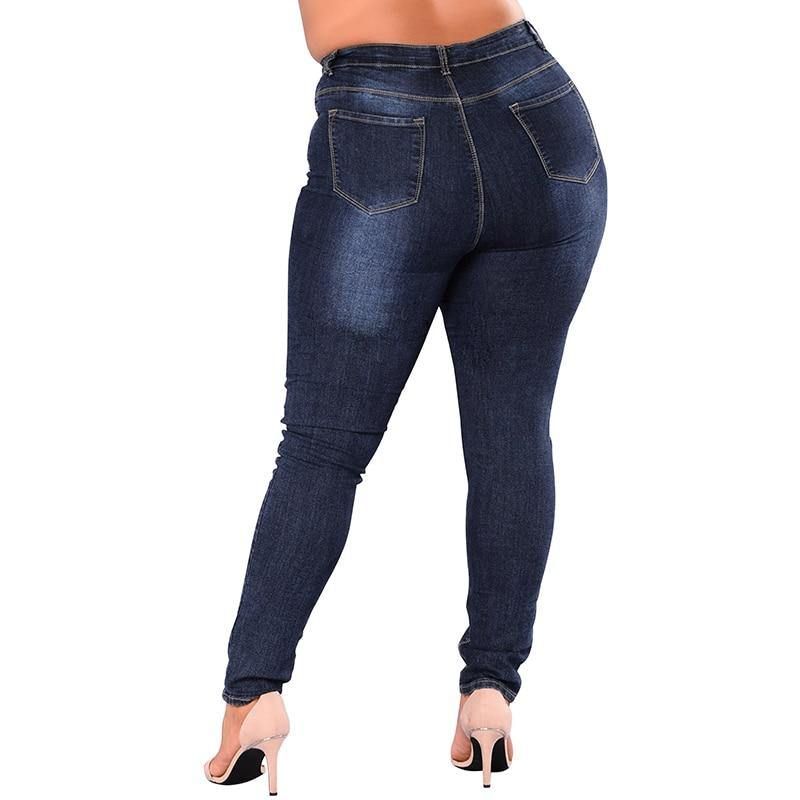 Hoge Taille Jeans Femme Vrouwen 5xl 6xl 7xl Plus Size Leggings Blauw Denim Skinny Jeans Potlood Broek Stretch Bodycon Slanke Broek
