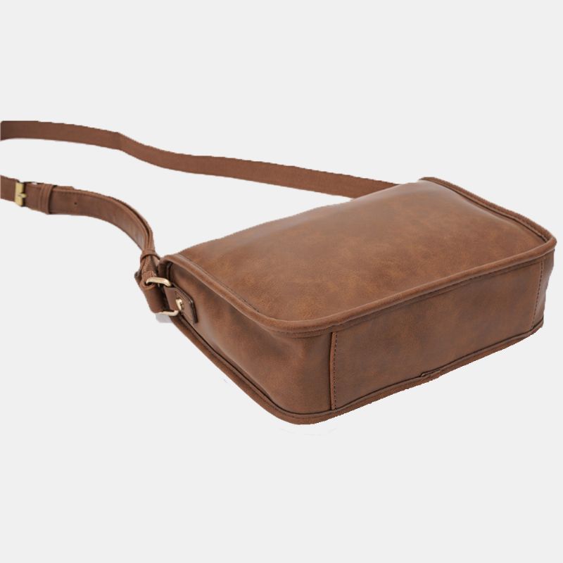 Mannen Pu Lederen Grote Capaciteit Vintage 6.3 Inch Telefoon Tas Messenger Bag Crossbody Tassen Schoudertas