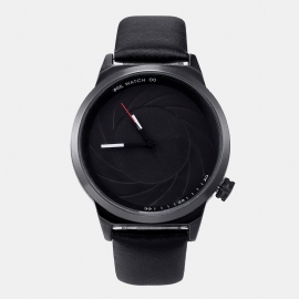 Bgg Mode Lederen Mesh Band Creatieve Wijzerplaat Heren Horloge Quartz Horloge