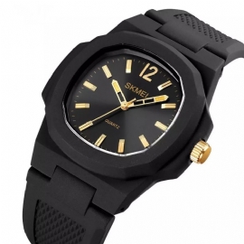 Mode Mannen Kijken Creatieve Zeshoekige Wijzerplaat Eenvoudig 5atm Waterdicht Quartz Horloge