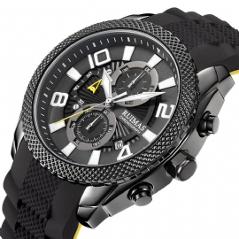 Mode Mannen Kijken Waterdicht Lichtgevende Datumweergave Chronograaf Sport Quartz Horloge