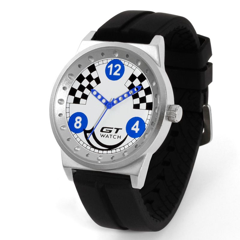 Sport Mode Casual Silicagel Horloge Band Auto Racing Stijl Heren Quartz Polshorloge
