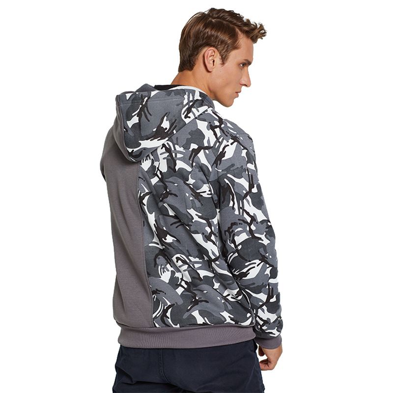 Camouflage Double-blocking Colour Street Sports-sweatshirt