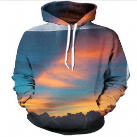 Galaxy Starry Sky 3d-geprinte Pullover-hoodie