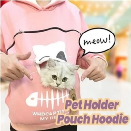 Pet Carrier Dikker Hoodies Kitten Puppy Houder Dier Pouch Hoodie Ademend Hooded Sweatshirt Tiener Meisjes Vrouwen Truien Tops