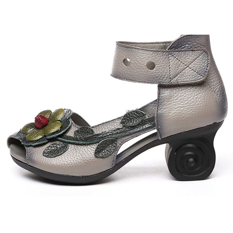 Dames Sandalen Retro Handgemaakte Schoenen