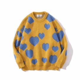 Sweater Met Hart Vol Jacquard Heren