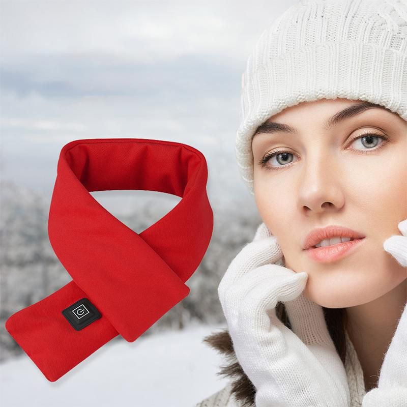Unisex Fleece Katoen Slimme Verwarming Sjaal Usb Winter Elektrische Warming Sjaal Nekbeschermer Koud Opladen Sjaal