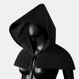 Unisex Kostuums Grim Reaper Cape Middeleeuwse Pest Arts Hoed Sjaal Mantel Mannen Vrouwen Volwassen Gothic Punk Robe