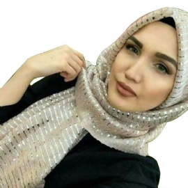 Vrouwen Sequin Arabische Hoed Arabische Wrap Sjaal Tulband Hoed
