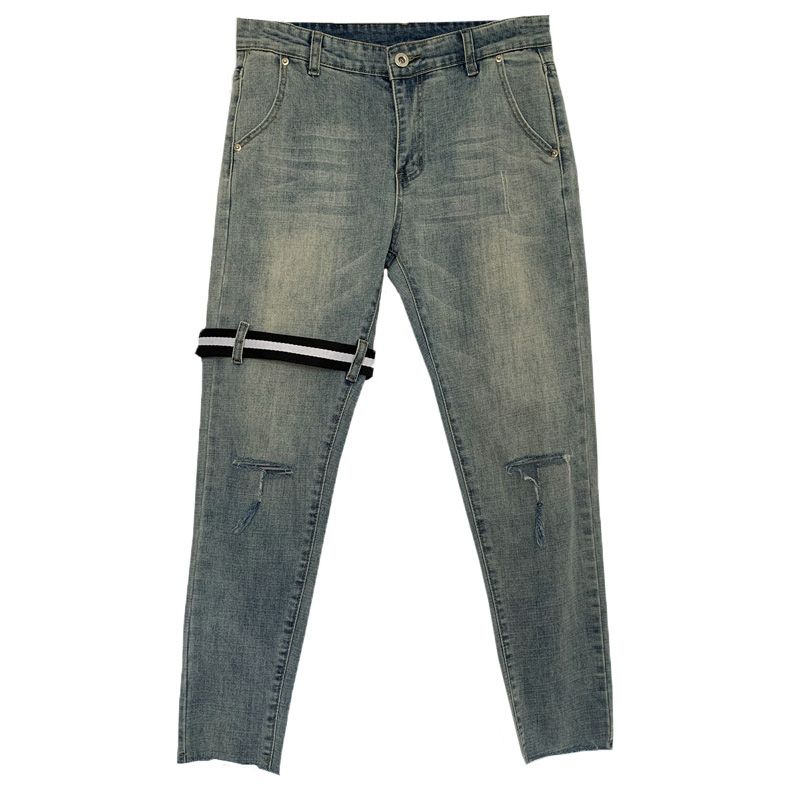 Gescheurde T-knife Cut Jeans Cropped Broek