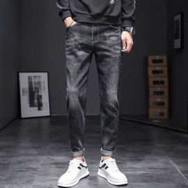 Jeans Trendy Merk Slanke Broek Voor Heren