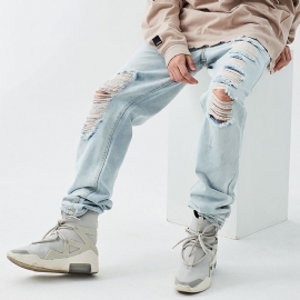 Losse High Street Gescheurde Jeans Voor Heren