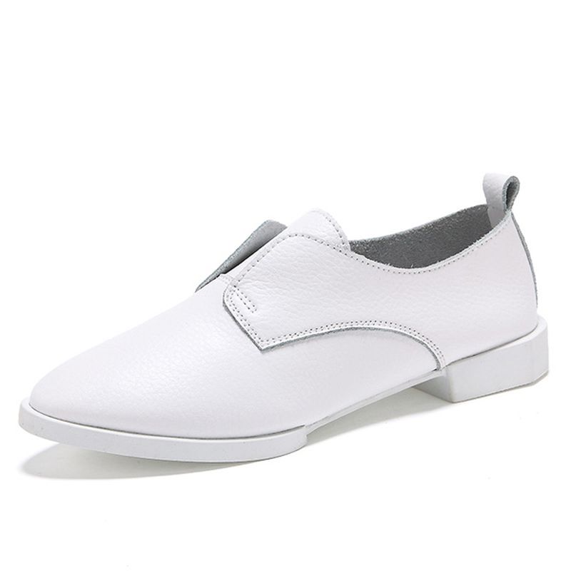 Dames Casual Flats Puntschoen Loafers Flat Driving Shoes Soft Sole Flats