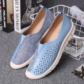 Dames Colorblock Holle Ademende Casual Flats