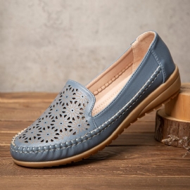 Dames Floewrs Hollow Non Slip Casual Platte Loafers