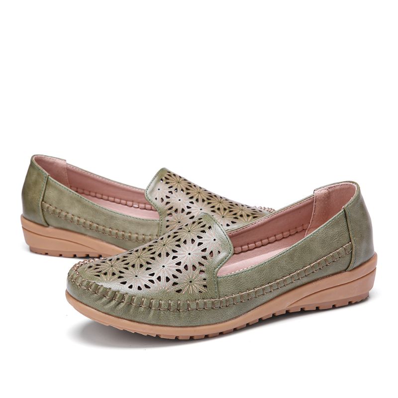 Dames Floewrs Hollow Non Slip Casual Platte Loafers