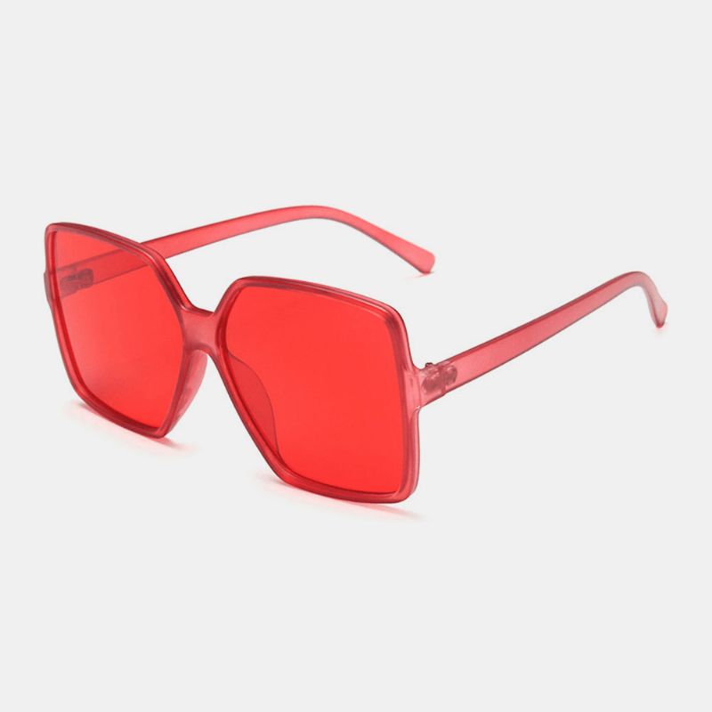 Dames Plus Size Frame Vierkante Vorm Modetrend Retro Uv-bescherming Zonnebril