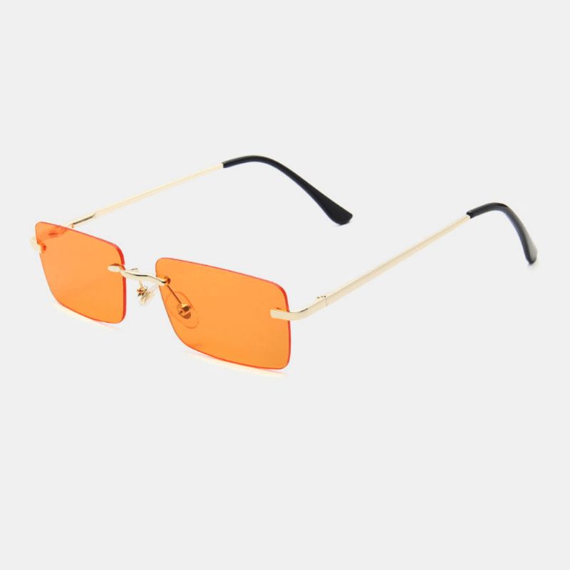 Dames Retro Multi-color Framelss Klein Vierkant Mode Persoonlijkheid Uv-bescherming Zonnebril