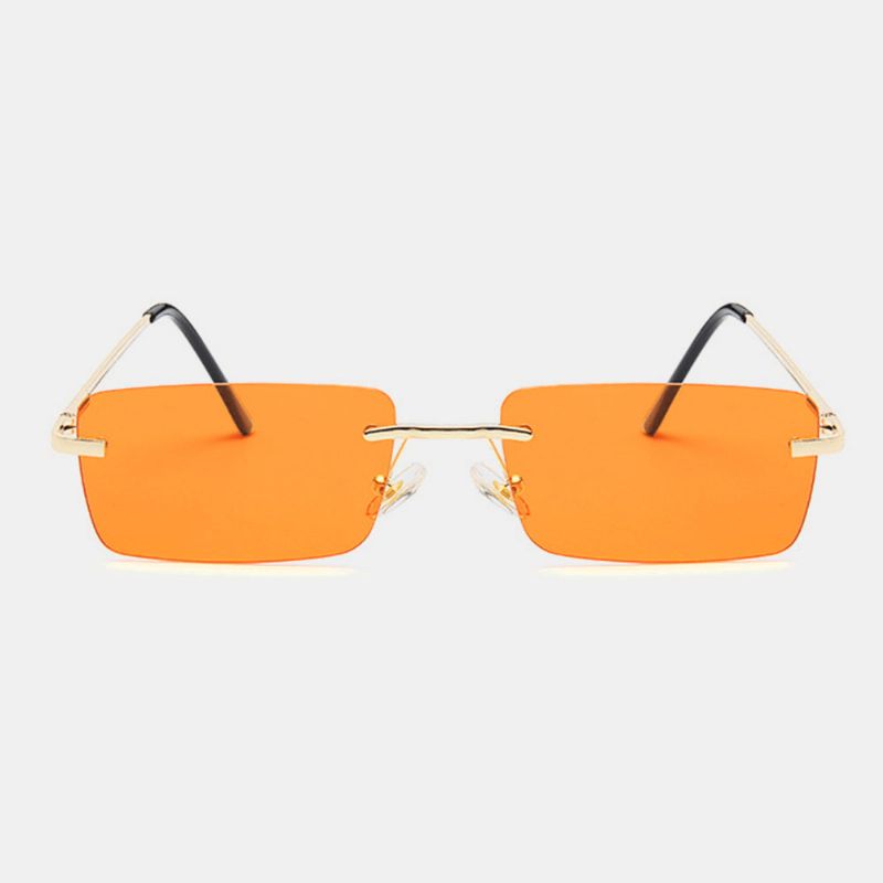 Dames Retro Multi-color Framelss Klein Vierkant Mode Persoonlijkheid Uv-bescherming Zonnebril