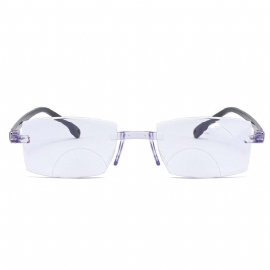 De Nieuwe Frameloze Leesbril Met Diamanten Geslepen Rand Mode Anti-blauw Licht