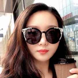 Gm Zonnebril Dames Big Frame Star Same Style Net Red Retro Koreaanse Bril