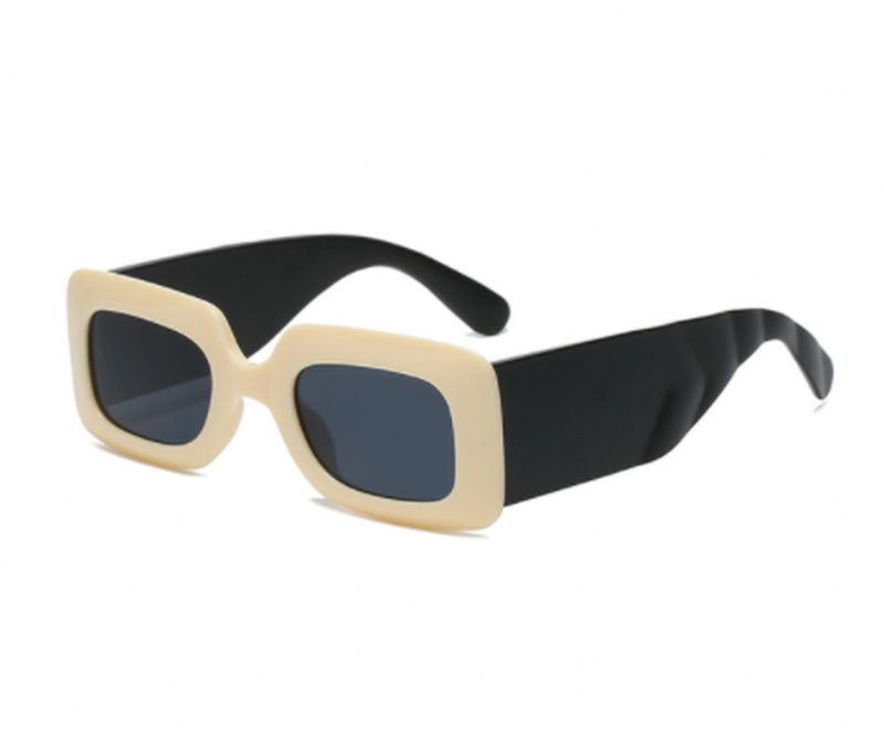 Grote Frame Vierkante Brede Voet Mode Zonnebril Vrouwen Moderne Grensoverschrijdende Straat Schieten Retro Zonnebril