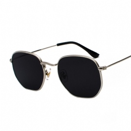 Harajuku Persoonlijkheid Onregelmatige Zonnebril Mode Metalen Bril Literaire Stijl Zonnebril Voor Heren