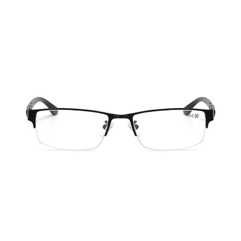 Heren Dames Ronde Leescomputerbril Met Half Frame